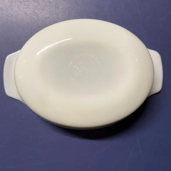 Vintage Anchor Hocking Fire King Blue Cornflower Casserole Dish 1 Qt Round - Picture 4 of 6